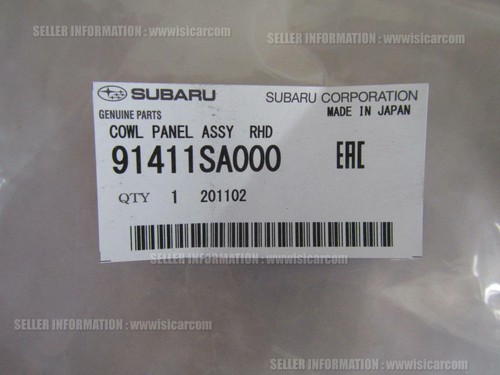 SUBARU FORESTER STI EJ25 SG9 COWL PANEL ASSEMBLY 91411SA000 scuttle spare parts - 第 2/20 張圖片