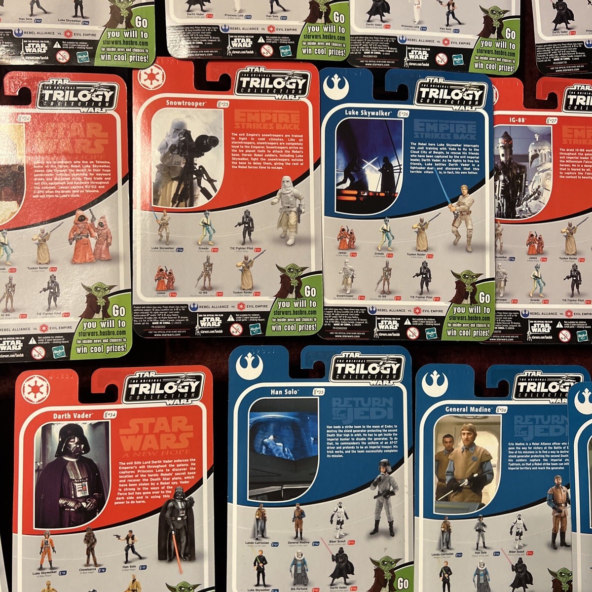 STAR WARS ORIGINAL TRILOGY COLLECTION COMPLETE SET OF 39 FIGURES