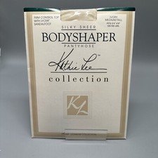 Kathie Lee Silky Sheer Bodyshaper Pantyhose Firm Control IVORY Medium/ Tall
