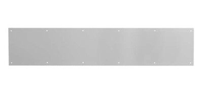 Prime Line 34-in W x 6-in H Kick Plate Satin Nickel