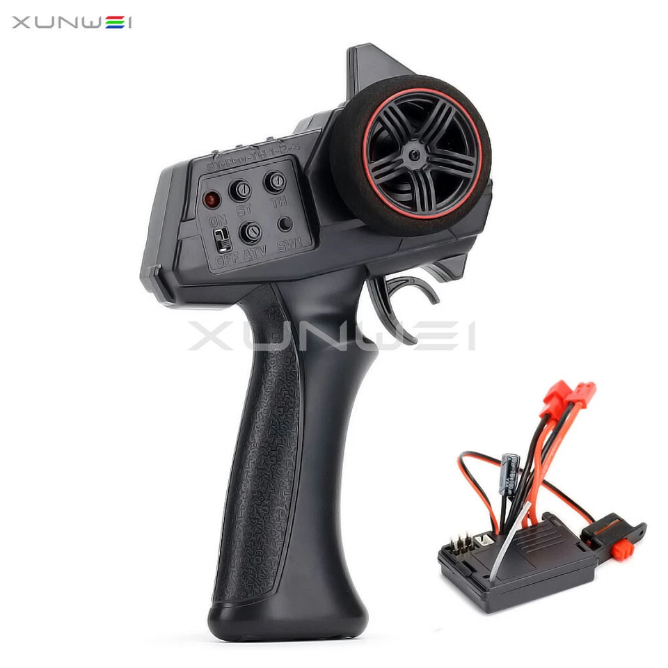 3CH 2.4GHz Transmitter Remote Control with 2 in 1 Receiver ESC for RC Car Turck - Image 3 of 4