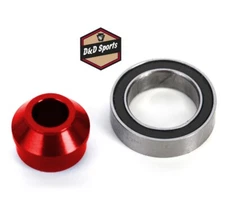 Traxxas 6893-RED - Aluminum Bearing Adapter Red, Slash 4X4