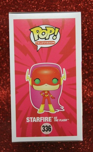 FUNKO POP TELEVISION TEEN TITANS GO #336 STARFIRE "as the FLASH" VINYL FIGURE 🏡 - Foto 5 di 11