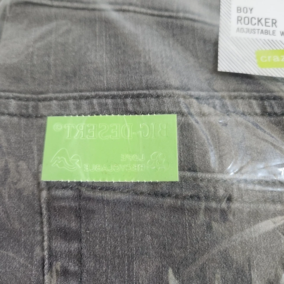 NUEVO Pantalones de mezclilla elásticos Crazy 8 Boys grises lavados, talla 16, cintura ajustable Foto 4 de 4