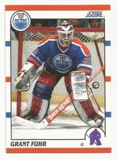 GRANT FUHR 1990-91 SCORE CARD NM-MT CONDITION