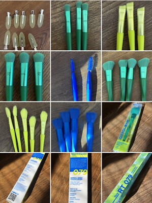 LOT of 25 Real Techniques Daygleam Makeup Brushes: 25 Brushes + EXTRAS