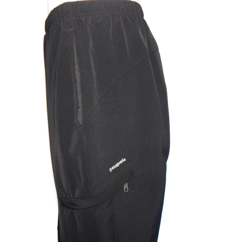 Pantalones de nailon negros PATAGONIA para mujer talla grande al aire libre senderismo camping - 2016 Foto 4 de 4