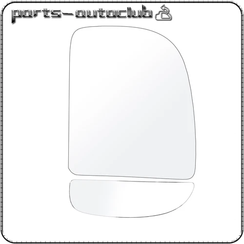 Upper+Lower Tow Mirror Glass For Ford Econoline Van /F-250 350 450 550 RH Side