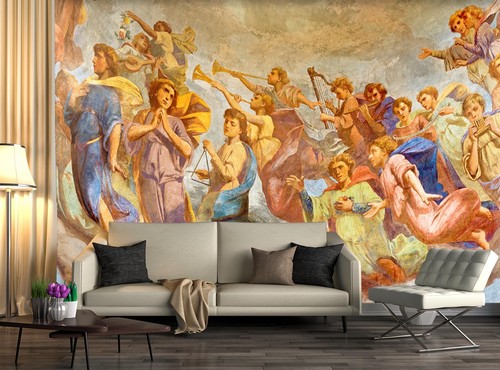 3D Sky Flying Band 23 Wallpaper Mural Print Wall Indoor Wallpaper Murals UK - Picture 2 of 7