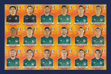 Mexico Team - 18 Players Stickers Set - Panini FIFA World Cup Qatar 2022