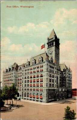 Postcard Post Office Washington divided back