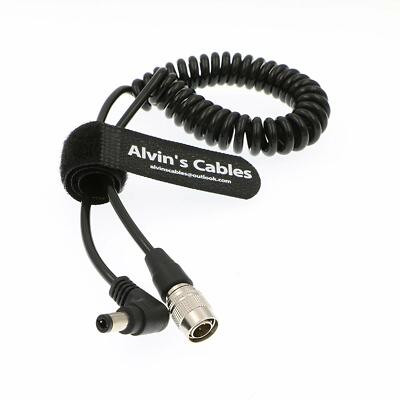 Power Cable for Sound Devices Blackmagic Hirose 4 Pin Male to Right Angle DC