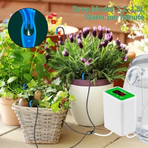 Automatisches Bewässerungssystem Pflanzenbewässerung Wasserspender mit Timer DHL - Bild 11 von 12