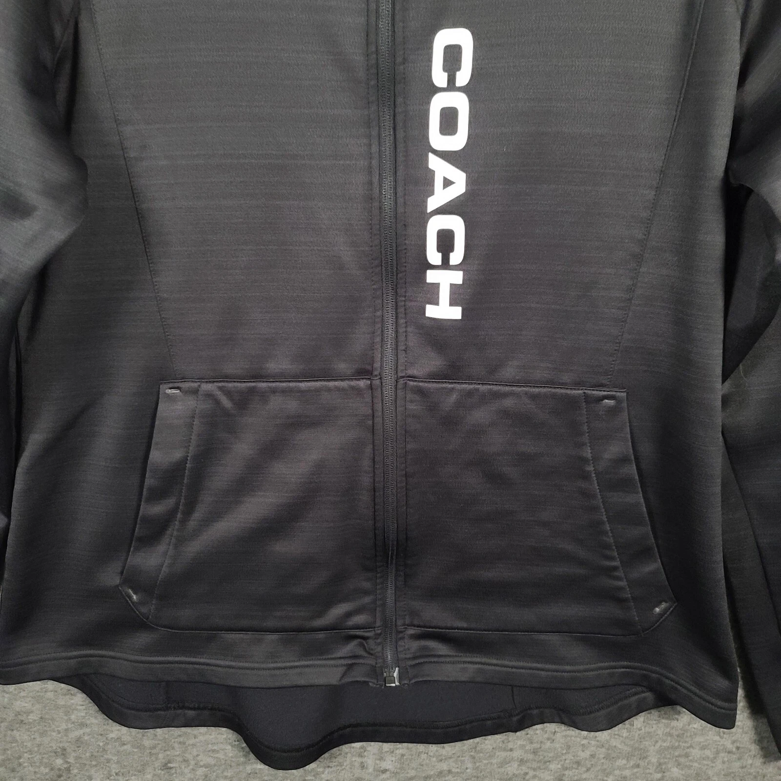 Felpa con cappuccio atletica Beachbody Coach donna grande nera cerniera intera