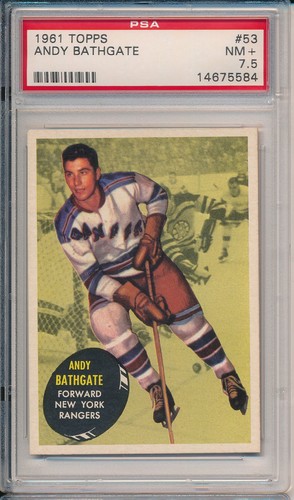 Andy Bathgate #53 1961 Topps card