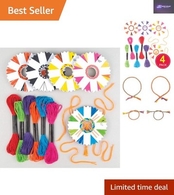 Kreative Freundschaft Armband Armbänder Herstellung Kit - 4 bunte Designs (Alter 8+)