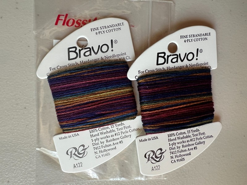 Bravo 4-ply cotton thread 2 cards by Rainbow Gallery