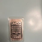 Johnson Matthey 1 oz Silver Bar .999 Fine Troy Bullion Bar - Serial A748182