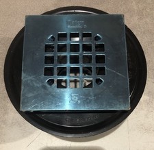 Oatey Shower Drain Square Grate Stainless Steel Strainer 4-1/4 Screw-in 42312