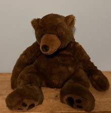 VTG Russ Berrie  Timber  The Brown Grizzly Bear Plush Teddy 16  
