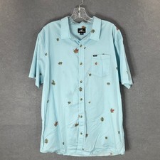 O'Neill Floral Print Button Down Short Sleeve Casual Shirt XL Hawaiian Summer