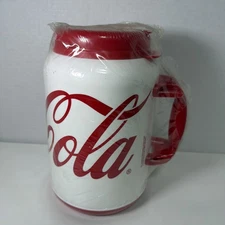 HUGE WHIRLEY Red and White COCA-COLA Drink Mug--XM-100!! Sealed