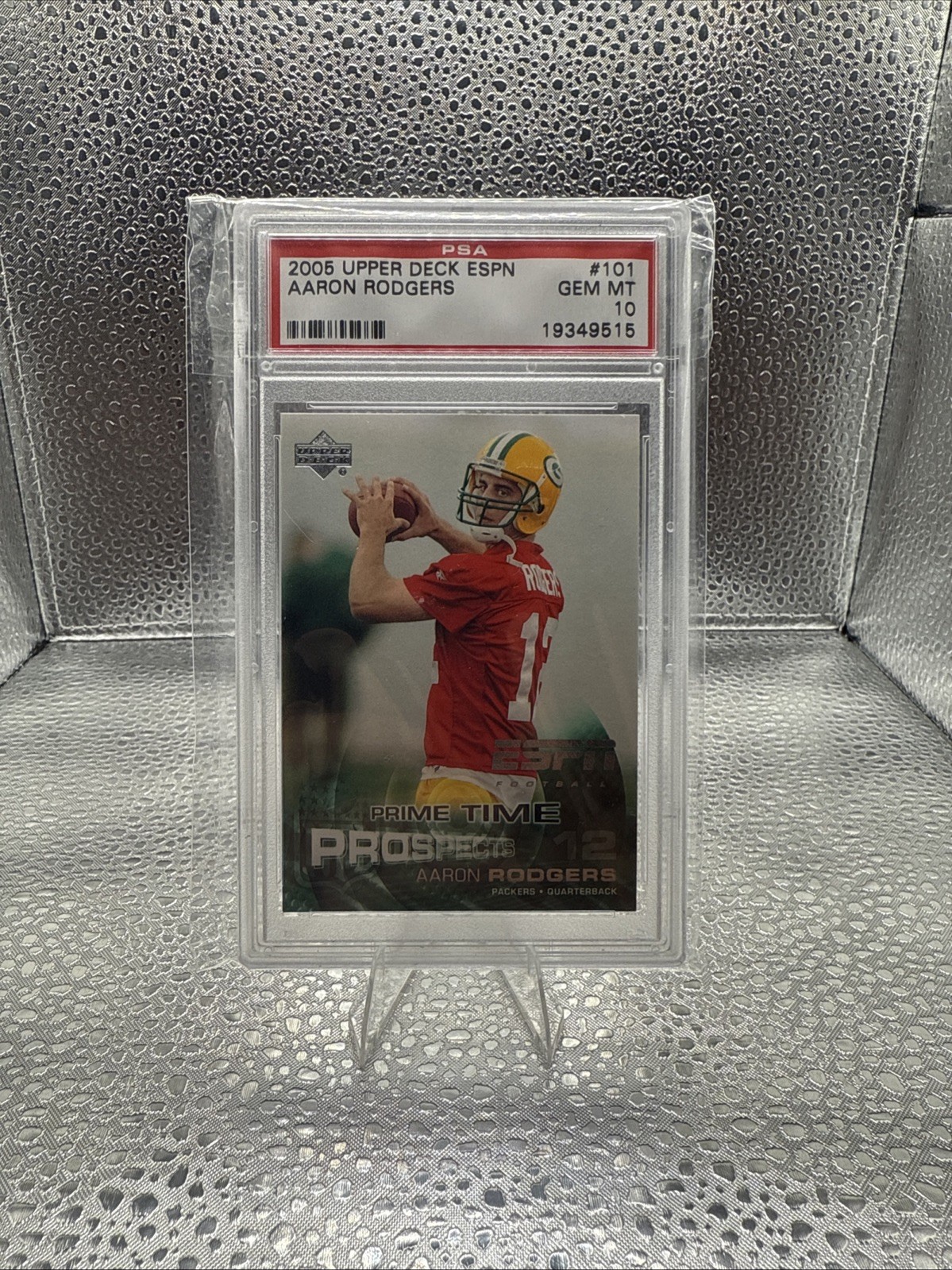 2005 Upper Deck ESPN #101 AARON RODGERS Rookie PSA 10 GEM MINT Packers RC