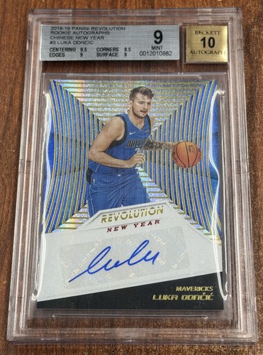 Luka Doncic [Chinese New Year] #LDC 2018 Panini Revolution Rookie Autographs card