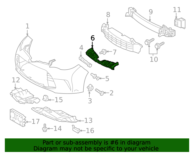 Genuine Toyota Front Bumper Side Support Avalon 2016-18 52115-07030 | eBay