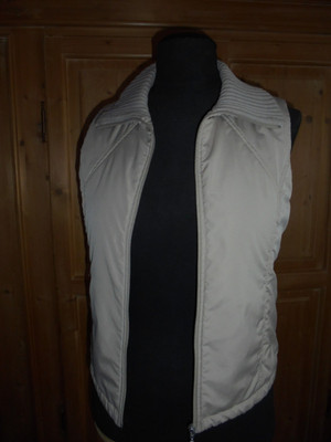 Damenweste mit Strickkragen 38 cremefarben Polyester KENNYS