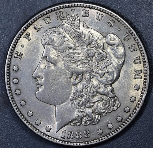 1888-S $1 MORGAN SILVER DOLLAR KM# 110 Grade:  AU++  A6133