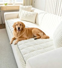 Dog Couch Covers for 3 Cushion Washable Non Slip Plush Pet Friendly Bed Mat S...