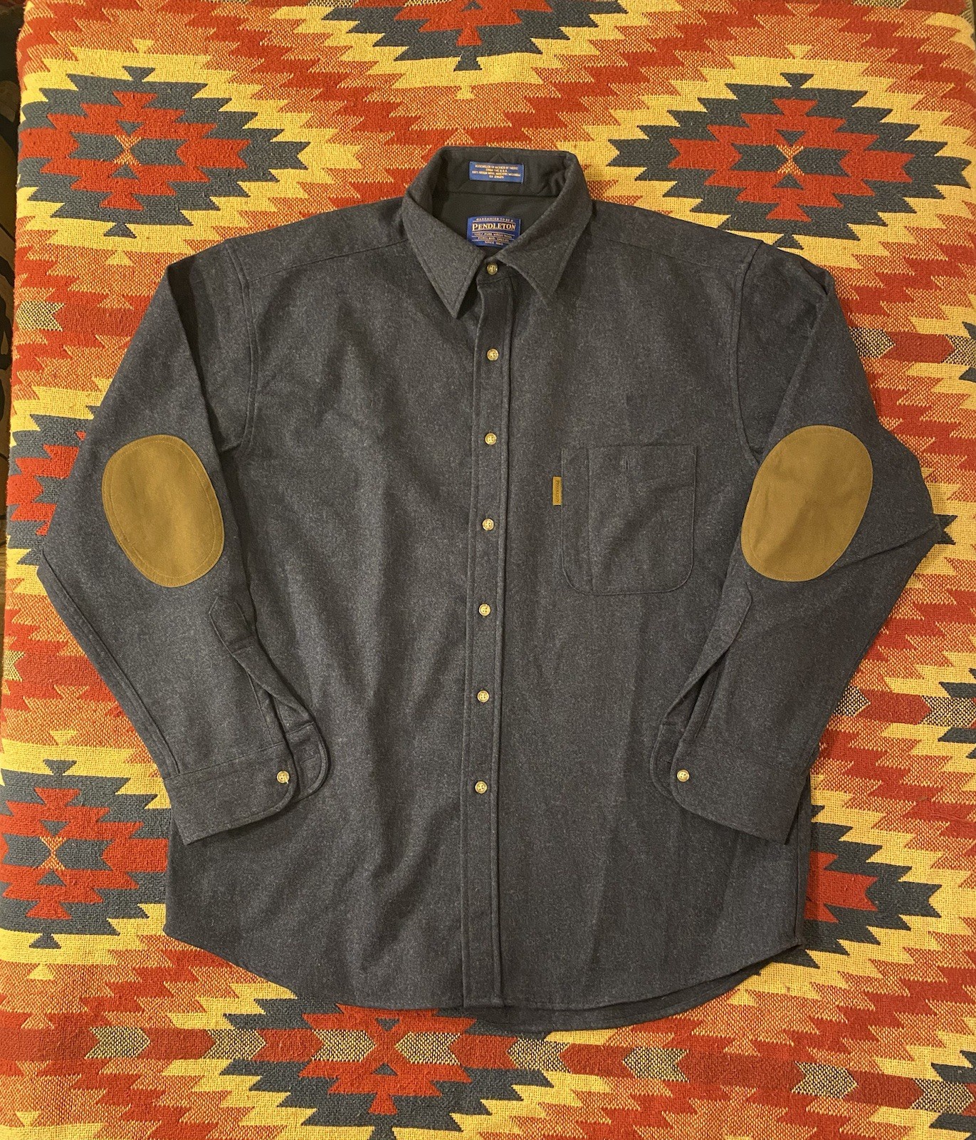 Men’s Pendleton Wool Button Up Size Large Men’s B… - image 1