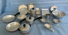 Lot Vintage Childs Aluminum Cooking Baking Toys