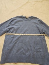 Goodfellow Co Men s Sweater Blue Size Extra Large Crew Neck Minimalist