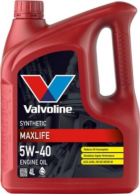 VALVOLINE MaxLife 5W-40 Synthetic Engine Oil 4L A3/B4 A3/B3