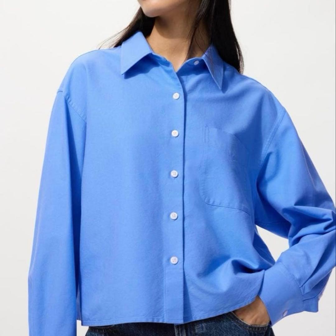 JW ANDERSON x UNIQLO Long Sleeve Shirt Blue Size M