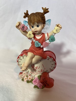 The Little Kitchen Fairies  Hearts On A String  2004 Be Mine Heart Figurine