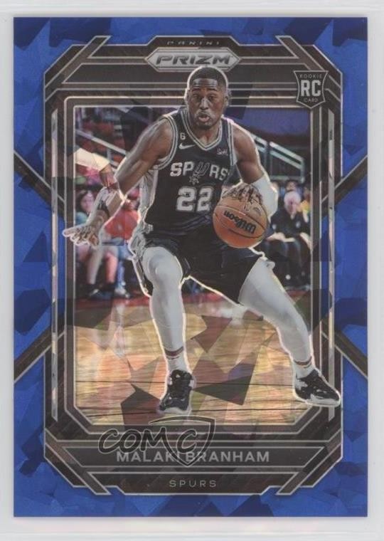 2022-23 Panini Prizm Blue Ice Prizm /125 Malaki Branham #230 Rookie RC k7n