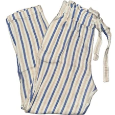 SO Striped Pants in Blue and Tan Sz Small