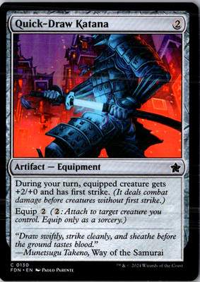 Quick-Draw Katana Foundations 130 Near Mint