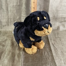 Ganz Webkinz Rottweiler Dog HM183 Plush Stuffed Animal NO CODE - Preowned