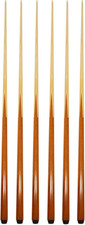 Set of 6 Pool Cues 36"/42"/48"/57" Real 4-Prong House Bar Billiard Pool Cue Stic