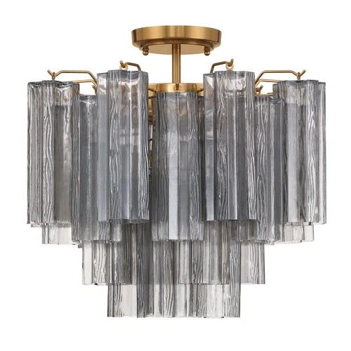 Crystorama Lighting Group ADD-300-SM_CEILING Addis 4 Light 18"W - Chrome - Picture 5 of 6