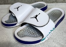 Jordan Hydro Retro 5 Slides Mens Size 12 Grape White Purple 555501-103