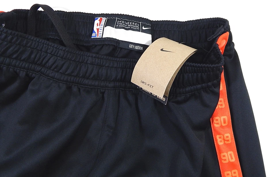 Pantalones de calentamiento emitidos por Nike City Team DET Bad Boys DET negros XL altos de Detroit Pistons Foto 4 de 4