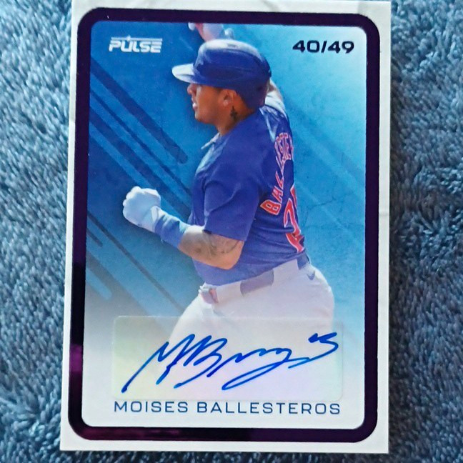 Pulse 2025 Pulse Baseball Moises Ballesteros Auto 40/49 Cubs PB-MBA