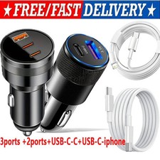 30W Fast Charge USB PD Type-C Car Charger Adapter For iPhone 15 14 13 12 Pro Max