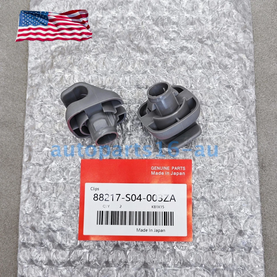 OEM 2PCS Grey 74437 Sun Visor Clip Replacement Light Fits Honda 88217-S04-003ZA Foto 3 de 4