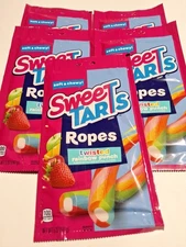 SweetTARTS Twisted Ropes Rainbow Punch Gummi Candy 5 oz Pouch (5-PACK) 9/2025